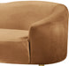 Ritz Saddle Velvet Loveseat - 659Saddle-L - Vega Furniture