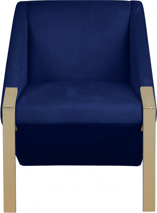 Rivet Blue Accent Chair - 593Navy - Vega Furniture