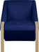 Rivet Blue Accent Chair - 593Navy - Vega Furniture