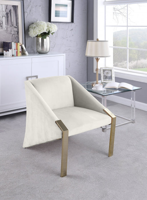 Rivet Cream Accent Chair - 593Cream - Vega Furniture