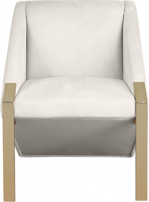 Rivet Cream Accent Chair - 593Cream - Vega Furniture