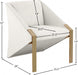 Rivet Cream Accent Chair - 593Cream - Vega Furniture