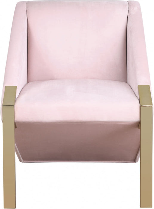 Rivet Pink Accent Chair - 593Pink - Vega Furniture