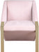 Rivet Pink Accent Chair - 593Pink - Vega Furniture