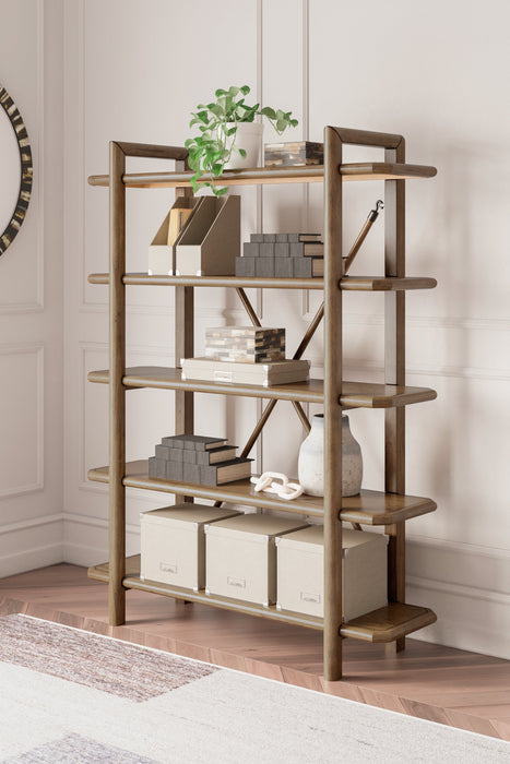 Roanhowe Brown 71" Bookcase - H769-70 - Vega Furniture