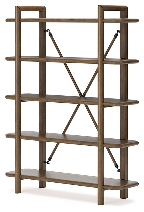 Roanhowe Brown 71" Bookcase - H769-70 - Vega Furniture