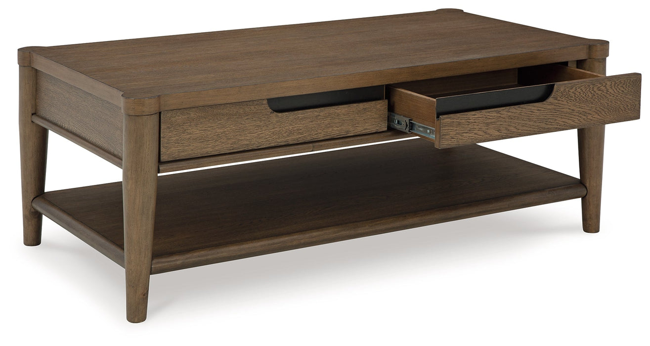 Roanhowe Brown Coffee Table - T769-1 - Vega Furniture