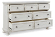 Robbinsdale Antique White Dresser - B742-31 - Vega Furniture