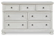 Robbinsdale Antique White Dresser - B742-31 - Vega Furniture