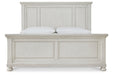 Robbinsdale Antique White King Panel Bed - SET | B742-56 | B742-58 | B742-97 - Vega Furniture