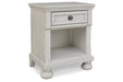 Robbinsdale Antique White Nightstand - B742-91 - Vega Furniture