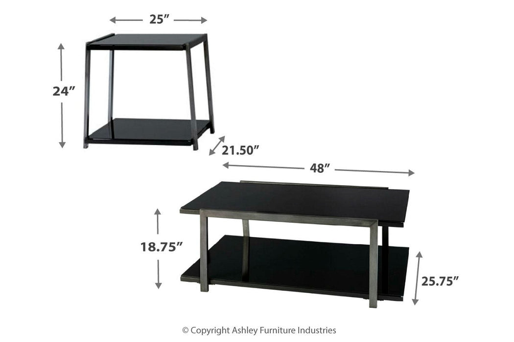 Rollynx Black Table, Set of 3 - T326-13 - Vega Furniture