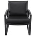 Rosalind Upholstered Track Arms Accent Chair Black and Gummetal - 903021 - Vega Furniture
