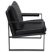 Rosalind Upholstered Track Arms Accent Chair Black and Gummetal - 903021 - Vega Furniture