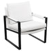 Rosalind Upholstered Track Arms Accent Chair White and Gummetal - 903022 - Vega Furniture