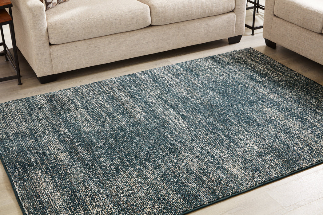 Rosebend Navy Large Rug - R406171 - Vega Furniture