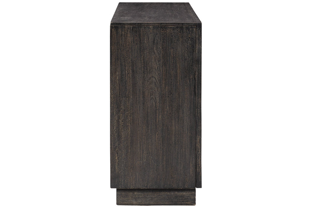 Roseworth Distressed Black Accent Cabinet - A4000309 - Vega Furniture