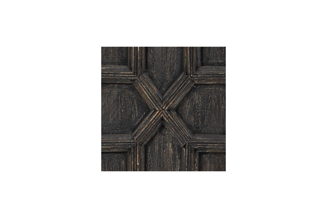 Roseworth Distressed Black Accent Cabinet - A4000309 - Vega Furniture