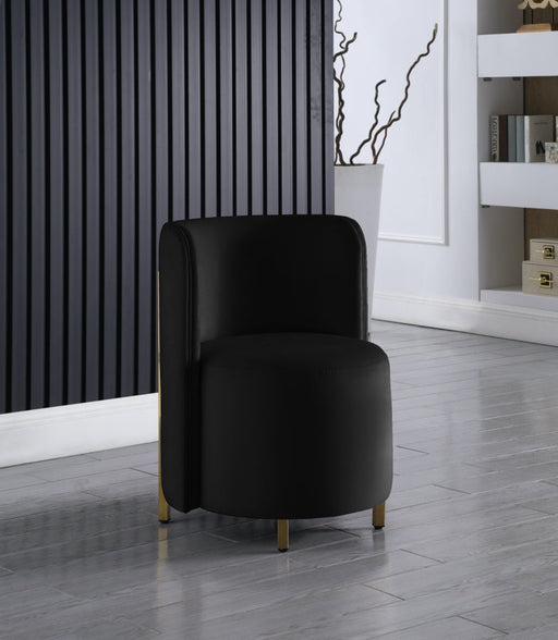 Rotunda Black Velvet Chair - 518Black-C - Vega Furniture