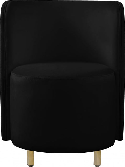 Rotunda Black Velvet Chair - 518Black-C - Vega Furniture