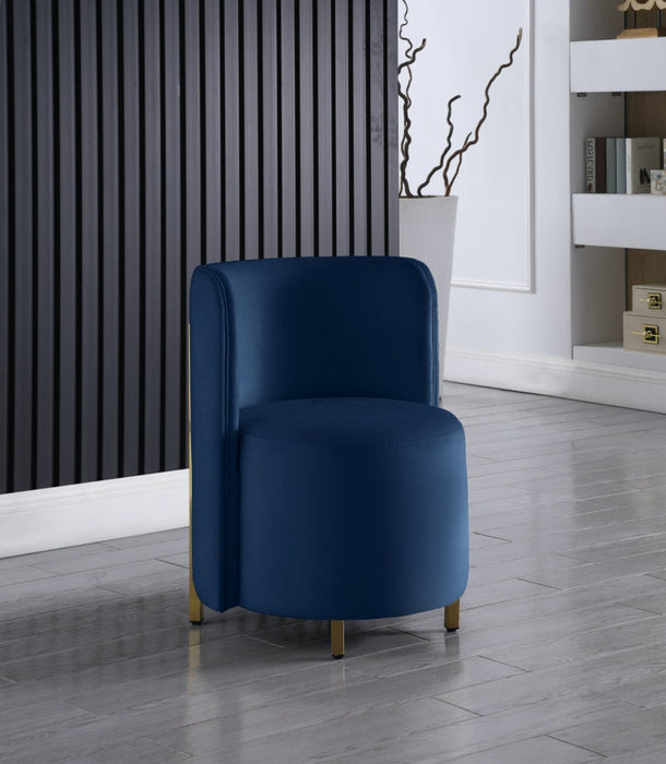 Rotunda Blue Velvet Chair - 518Navy-C - Vega Furniture