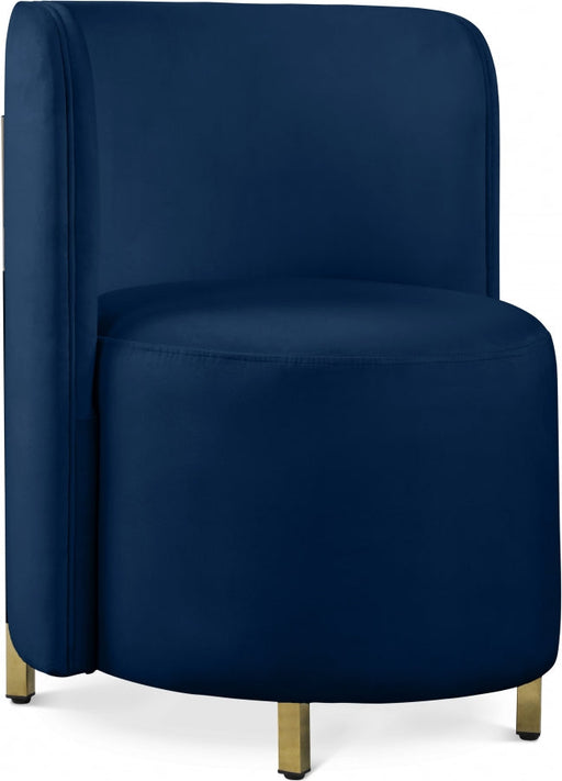 Rotunda Blue Velvet Chair - 518Navy-C - Vega Furniture