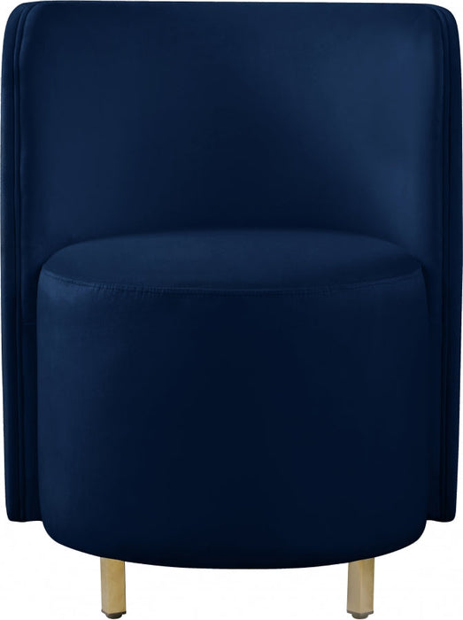 Rotunda Blue Velvet Chair - 518Navy-C - Vega Furniture