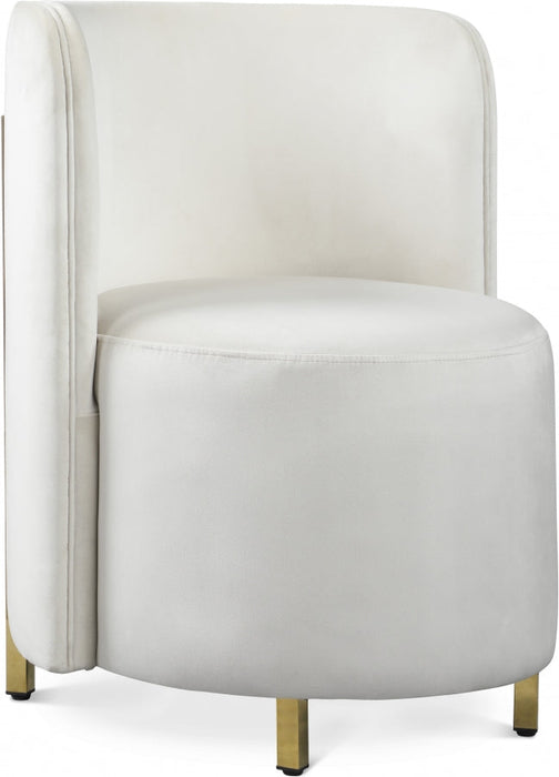 Rotunda Cream Velvet Chair - 518Cream-C - Vega Furniture