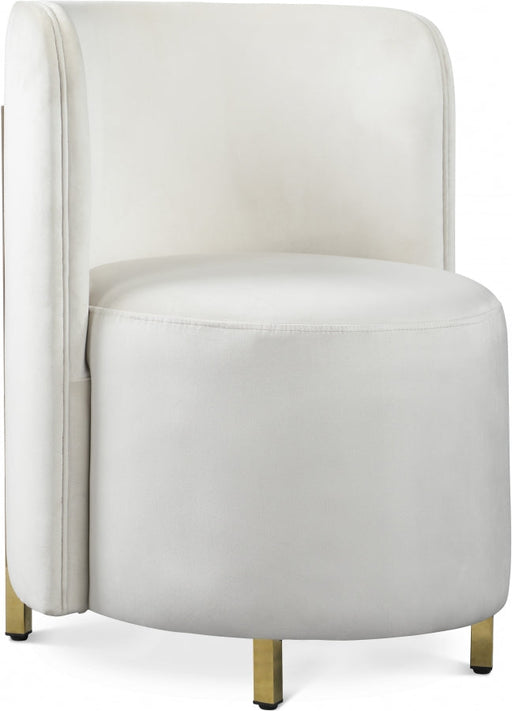 Rotunda Cream Velvet Chair - 518Cream-C - Vega Furniture