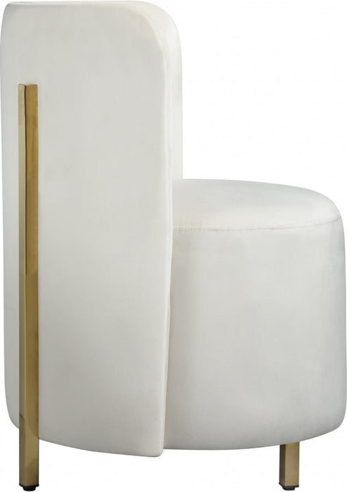 Rotunda Cream Velvet Chair - 518Cream-C - Vega Furniture