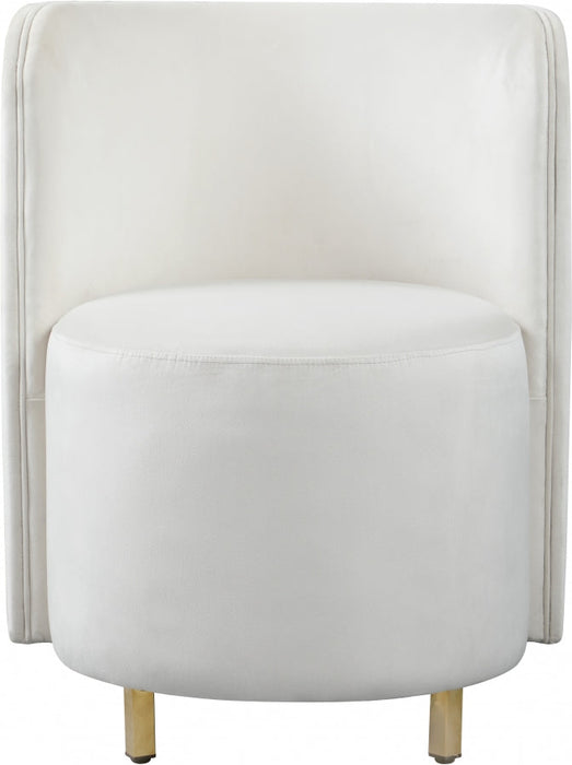 Rotunda Cream Velvet Chair - 518Cream-C - Vega Furniture