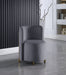 Rotunda Grey Velvet Chair - 518Grey-C - Vega Furniture