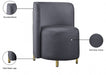 Rotunda Grey Velvet Chair - 518Grey-C - Vega Furniture