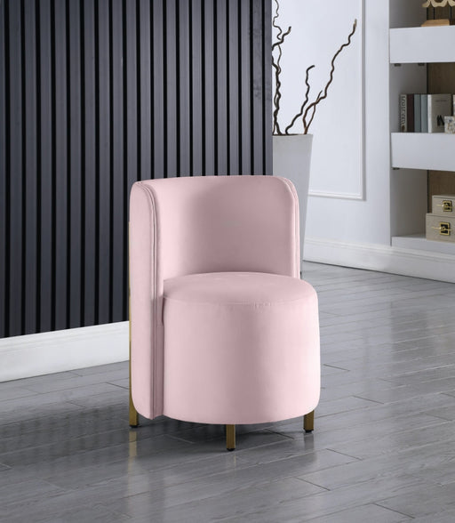 Rotunda Pink Velvet Chair - 518Pink-C - Vega Furniture