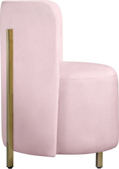 Rotunda Pink Velvet Chair - 518Pink-C - Vega Furniture