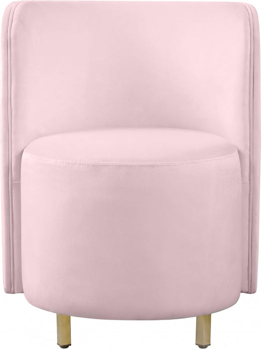 Rotunda Pink Velvet Chair - 518Pink-C - Vega Furniture