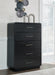 Rowanbeck Black Chest of Drawers - B821-46 - Vega Furniture