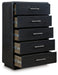 Rowanbeck Black Chest of Drawers - B821-46 - Vega Furniture