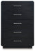 Rowanbeck Black Chest of Drawers - B821-46 - Vega Furniture