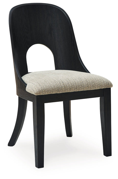 Rowanbeck Black Dining Chair, Set of 2 - D821-01 - Vega Furniture