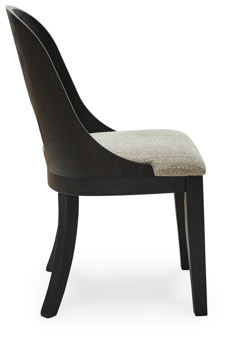 Rowanbeck Black Dining Chair, Set of 2 - D821-01 - Vega Furniture