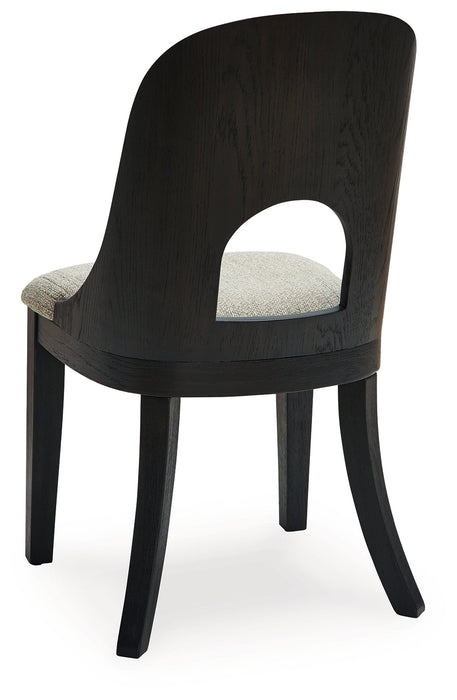 Rowanbeck Black Dining Chair, Set of 2 - D821-01 - Vega Furniture