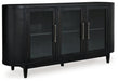 Rowanbeck Black Dining Server - D821-60 - Vega Furniture