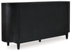 Rowanbeck Black Dining Server - D821-60 - Vega Furniture