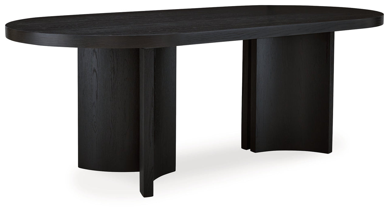 Rowanbeck Black Dining Table - D821-25 - Vega Furniture