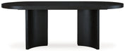 Rowanbeck Black Dining Table - D821-25 - Vega Furniture