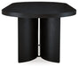 Rowanbeck Black Dining Table - D821-25 - Vega Furniture