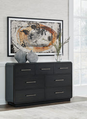 Rowanbeck Black Dresser - B821-31 - Vega Furniture