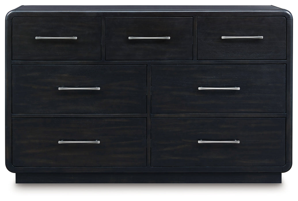 Rowanbeck Black Dresser - B821-31 - Vega Furniture