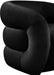 Roxbury Black Velvet Accent Chair - 525Black - Vega Furniture